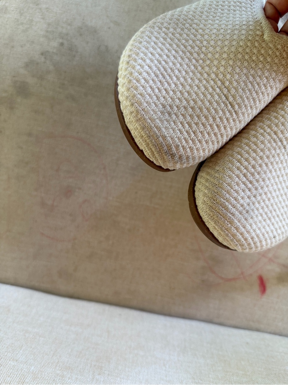 Rothy's Cream Waffle-Knit Clog Mules - Picture 4 of 6
